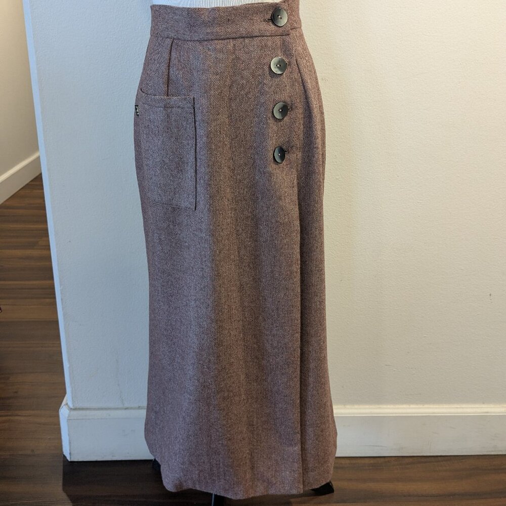 House of Foxy 1930s style wool wrap skirt
